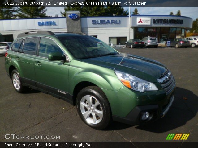2013 Subaru Outback 2.5i Limited in Cypress Green Pearl