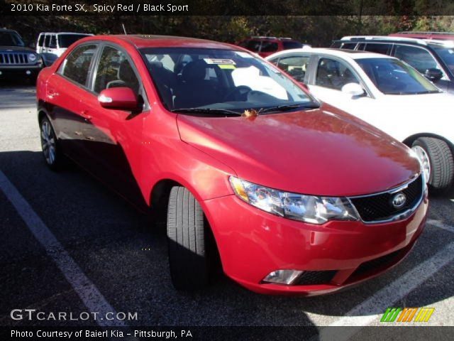 2010 Kia Forte SX in Spicy Red