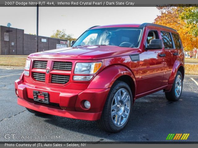 Inferno Red Crystal Pearl 2007 Dodge Nitro R T 4x4 Dark