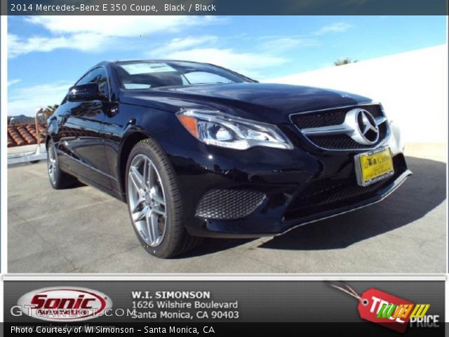 2014 Mercedes-Benz E 350 Coupe in Black