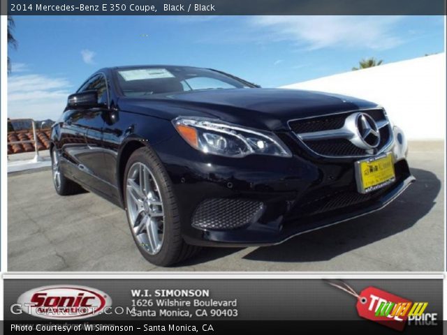 2014 Mercedes-Benz E 350 Coupe in Black