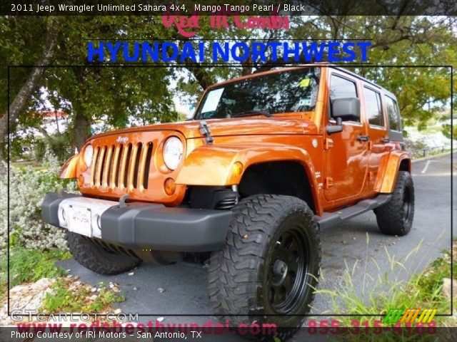 2011 Jeep Wrangler Unlimited Sahara 4x4 in Mango Tango Pearl