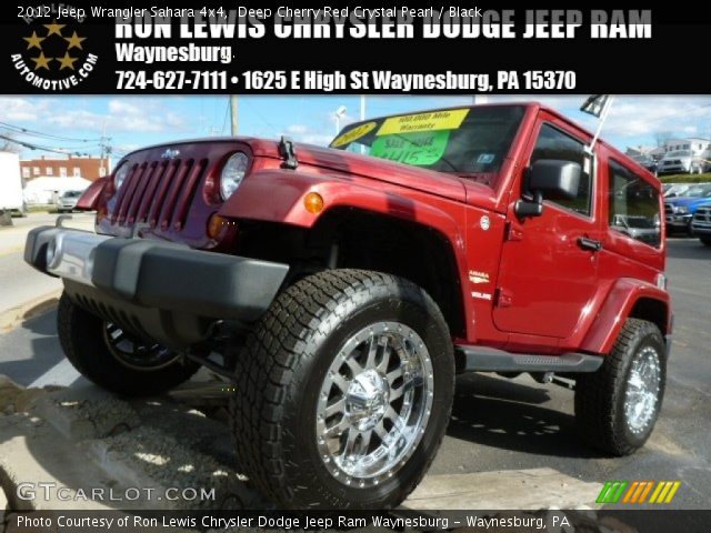 2012 Jeep Wrangler Sahara 4x4 in Deep Cherry Red Crystal Pearl