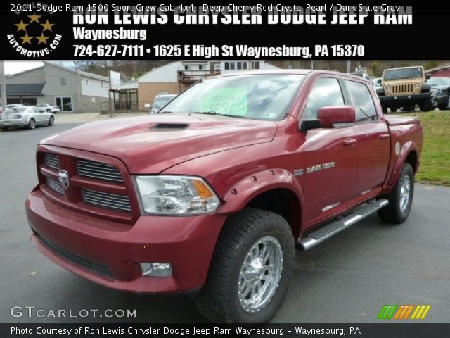 2011 Dodge Ram 1500 Sport Crew Cab 4x4 in Deep Cherry Red Crystal Pearl