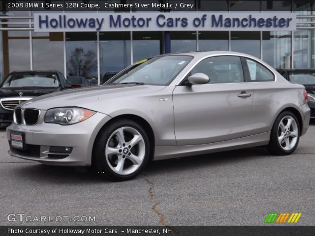 2008 BMW 1 Series 128i Coupe in Cashmere Silver Metallic