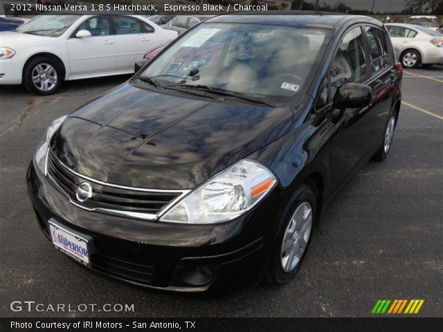 2012 Nissan Versa 1.8 S Hatchback in Espresso Black