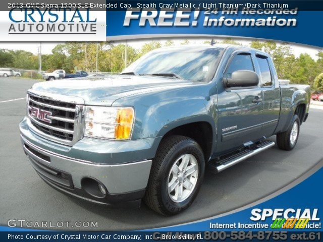 2013 GMC Sierra 1500 SLE Extended Cab in Stealth Gray Metallic