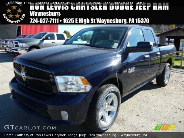 2014 Ram 1500 Express Quad Cab 4x4 in True Blue Pearl Coat