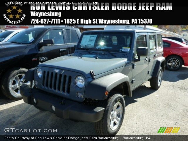 2014 Jeep Wrangler Unlimited Sport 4x4 in Anvil