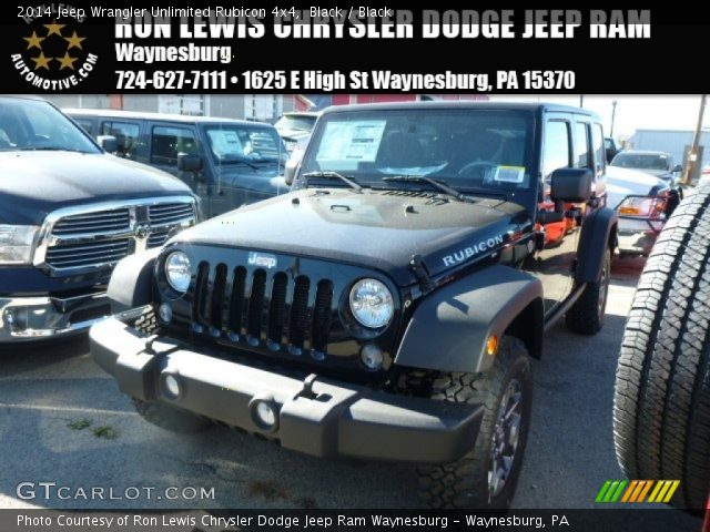 2014 Jeep Wrangler Unlimited Rubicon 4x4 in Black