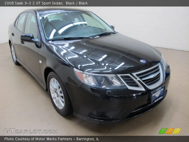 2008 Saab 9-3 2.0T Sport Sedan in Black