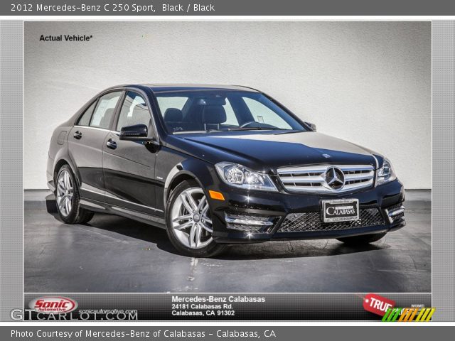 2012 Mercedes-Benz C 250 Sport in Black
