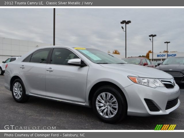 2012 Toyota Camry LE in Classic Silver Metallic
