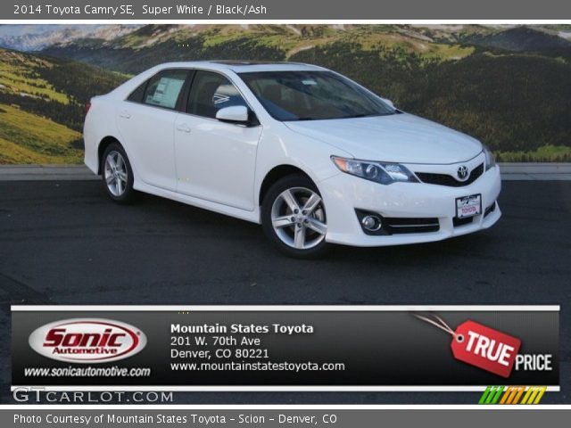 2014 Toyota Camry SE in Super White