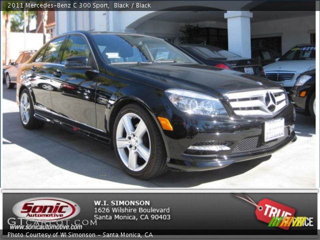 2011 Mercedes-Benz C 300 Sport in Black