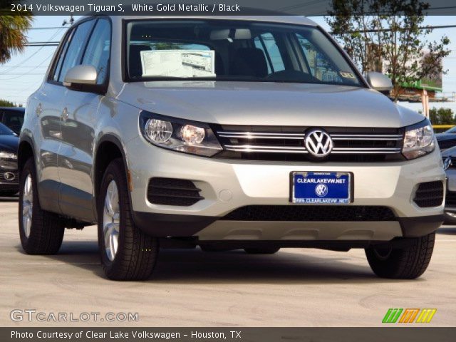 2014 Volkswagen Tiguan S in White Gold Metallic