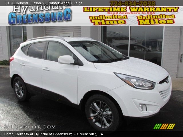 2014 Hyundai Tucson SE in Winter White