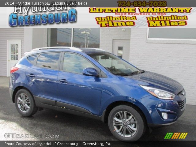 2014 Hyundai Tucson SE in Laguna Blue
