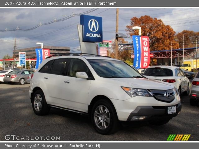 2007 Acura MDX Technology in Aspen White Pearl