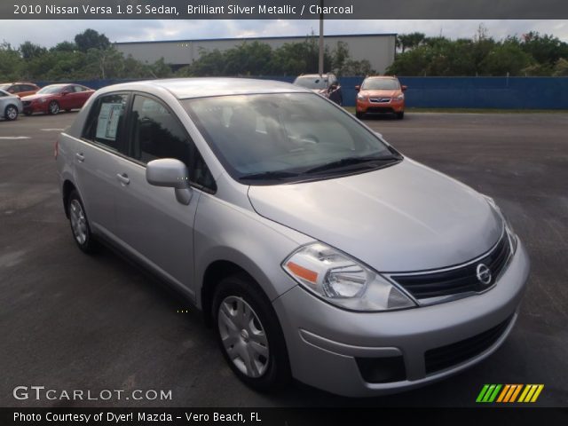 2010 Nissan Versa 1.8 S Sedan in Brilliant Silver Metallic