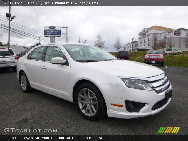 2012 Ford Fusion SEL in White Platinum Tri-Coat