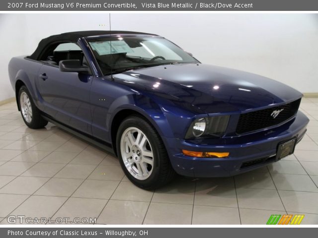 2007 Ford Mustang V6 Premium Convertible in Vista Blue Metallic
