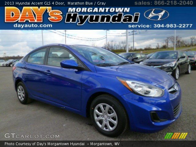 2013 Hyundai Accent GLS 4 Door in Marathon Blue