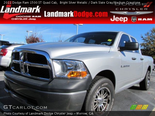 2011 Dodge Ram 1500 ST Quad Cab in Bright Silver Metallic