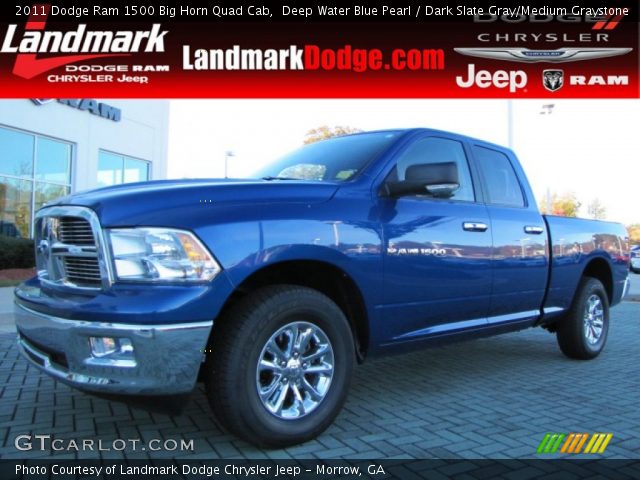 2011 Dodge Ram 1500 Big Horn Quad Cab in Deep Water Blue Pearl