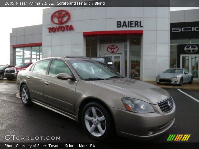 2005 Nissan Altima 3.5 SE in Coral Sand Metallic