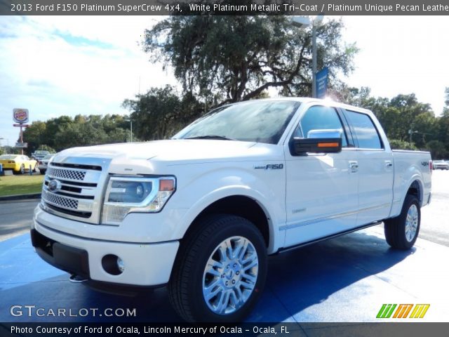 2013 Ford F150 Platinum SuperCrew 4x4 in White Platinum Metallic Tri-Coat