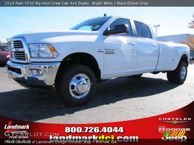 2014 Ram 3500 Big Horn Crew Cab 4x4 Dually in Bright White