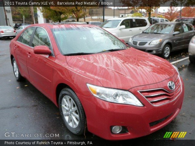 2011 Toyota Camry XLE V6 in Barcelona Red Metallic