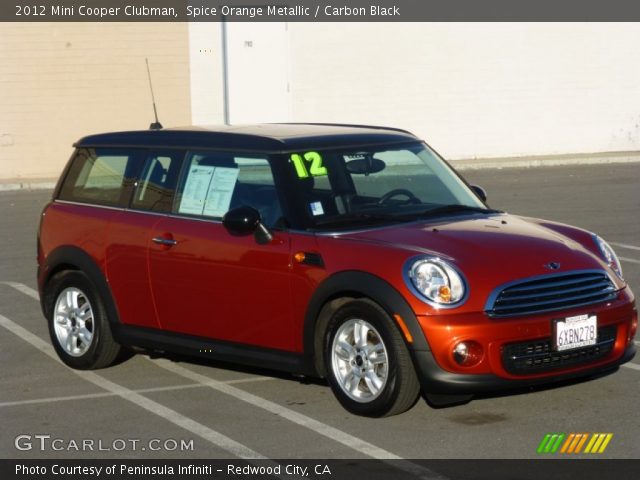 2012 Mini Cooper Clubman in Spice Orange Metallic