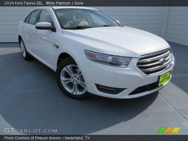 2014 Ford Taurus SEL in White Platinum