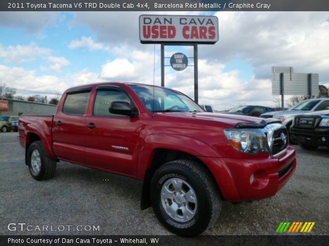 2011 Toyota Tacoma V6 TRD Double Cab 4x4 in Barcelona Red Metallic