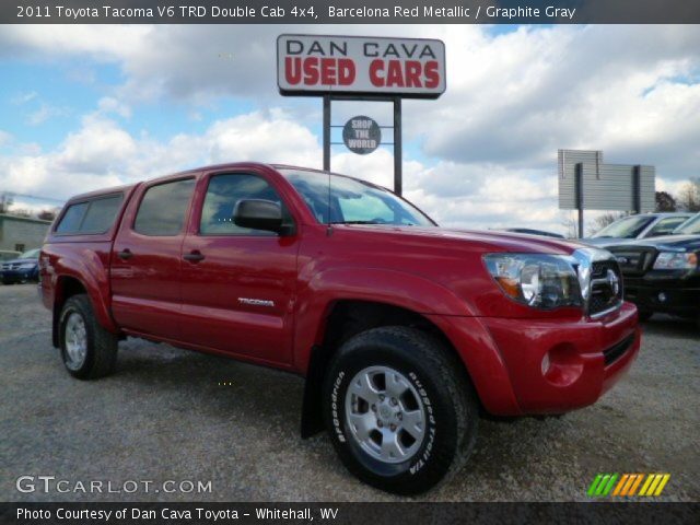 2011 Toyota Tacoma V6 TRD Double Cab 4x4 in Barcelona Red Metallic