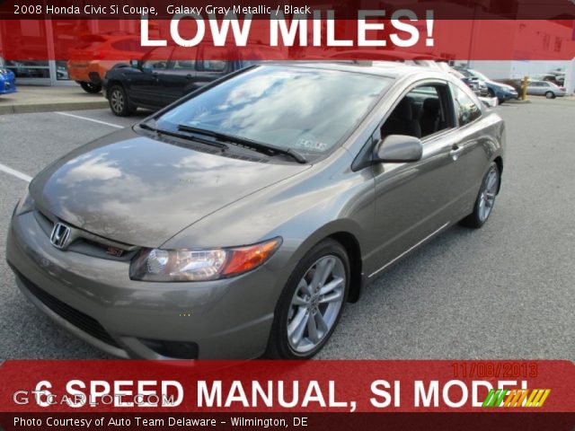 2008 Honda Civic Si Coupe in Galaxy Gray Metallic