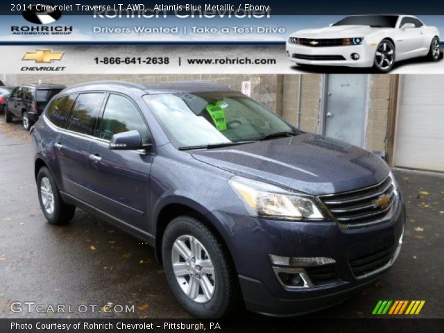 2014 Chevrolet Traverse LT AWD in Atlantis Blue Metallic