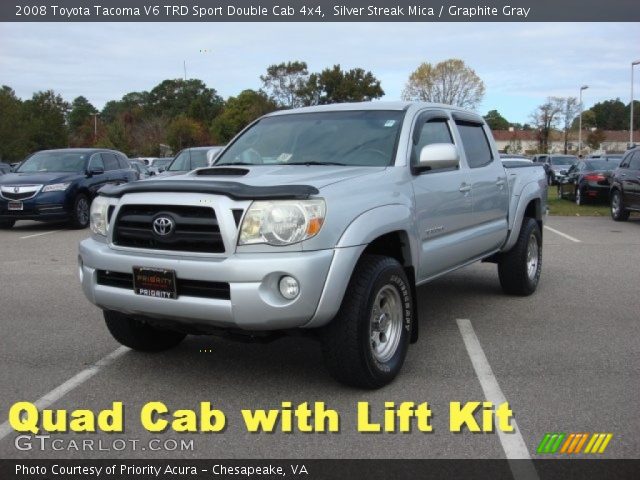 2008 Toyota Tacoma V6 TRD Sport Double Cab 4x4 in Silver Streak Mica
