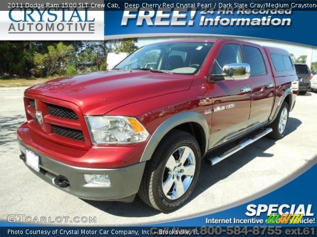 2011 Dodge Ram 1500 SLT Crew Cab in Deep Cherry Red Crystal Pearl