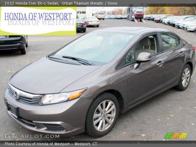 2012 Honda Civic EX-L Sedan in Urban Titanium Metallic
