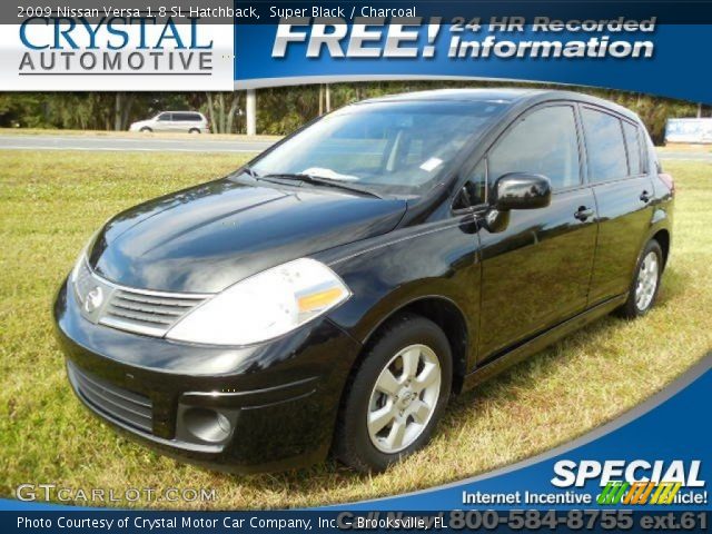 2009 Nissan Versa 1.8 SL Hatchback in Super Black