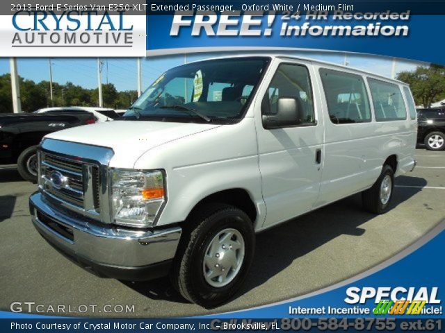 2013 Ford E Series Van E350 XLT Extended Passenger in Oxford White