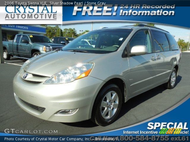 2006 Toyota Sienna XLE in Silver Shadow Pearl