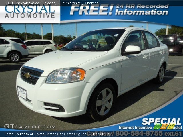 2011 Chevrolet Aveo LT Sedan in Summit White