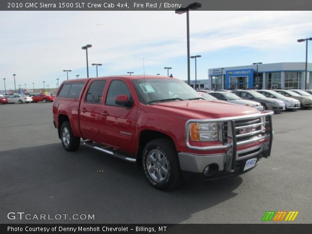 2010 GMC Sierra 1500 SLT Crew Cab 4x4 in Fire Red