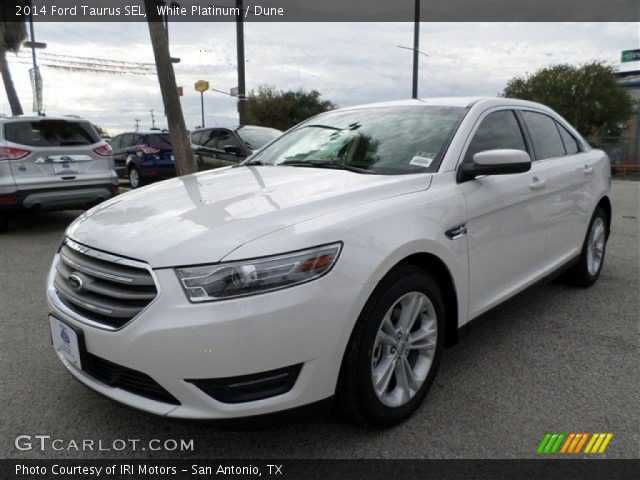 2014 Ford Taurus SEL in White Platinum