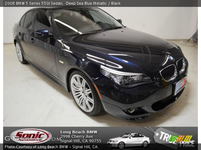 2008 BMW 5 Series 550i Sedan in Deep Sea Blue Metallic