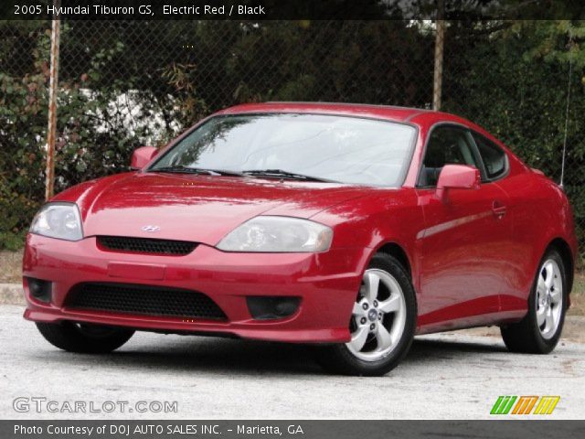 2005 Hyundai Tiburon GS in Electric Red